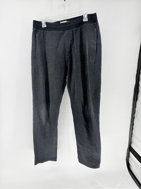 Men's Pact Black/Gray Knit Casual Lounge Pants - L